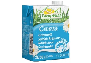 Saldais krējums FARM MILK UHT 10% 500ml