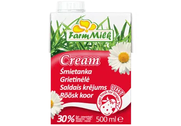Saldais krējums FARM MILK UHT 30% 500ml