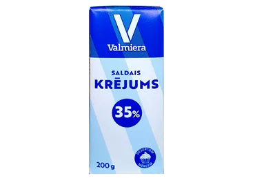 Saldais krējums 35%, UHT 200g, Valmiera
