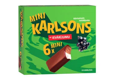 Saldējums ābolu-upeņu mini KARLSONS 6gb.
