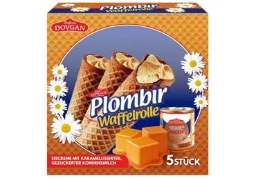 Saldējums ar iebiezināto pienu PLOMBIR 300g