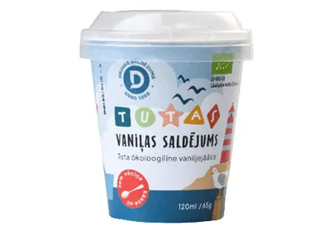 Saldējums BIO vaniļas DRUVA Tutas 65g