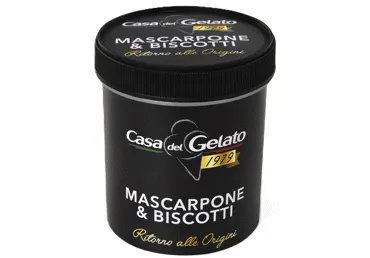 Saldējums CASA DEL GELATO Mascarpone&Brownie 350g
