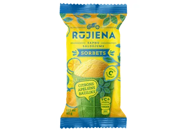 Saldējums citronu-apelsīnu sorbets RŪJIENA 85g