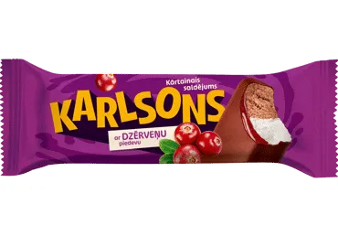 Saldējums KARLSONS dzērveņu 75g