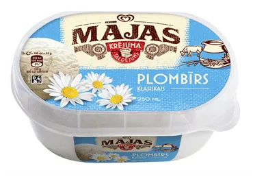 Saldējums MĀJAS plombīrs 455g
