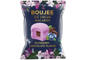 Saldējums makarūns melleņu šokolādes BOUJEE 60g