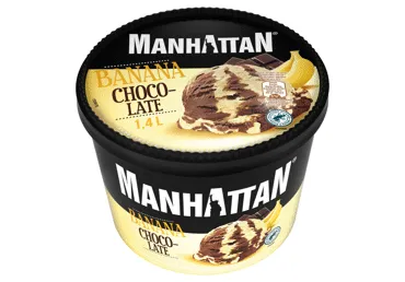 Saldējums MANHATTAN banānu-šokolādes 742g