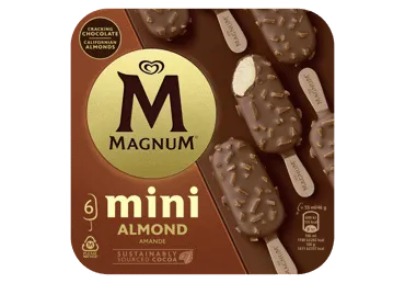 Saldējums Mini Almond MAGNUM 6x46g