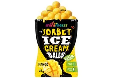 Saldējums MINI MELTS Big mango sorbets bumbiņās 72g
