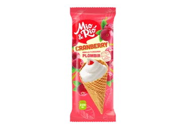 Saldējums MIO&RIO dzērveņu-plombīra 120g