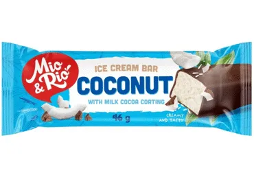 Saldējums MIO&RIO kokosriekstu ar kakao glazūru 46g