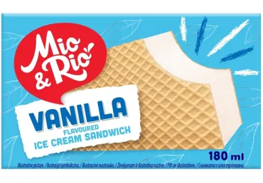 Saldējums MIO&RIO vaniļas sendvičs 90g
