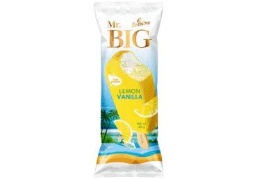 Saldējums MR.BIG citronu-vaniļas uz kociņa 84g