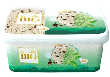 Saldējums MR.BIG piparmētru-vaniļas 680g