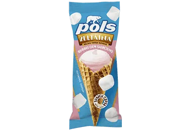 Saldējums POLS Bubble Gum vafeļu konusā 90g