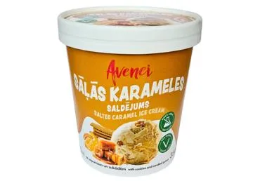 saldējums Avenei sāļās karameles ar cepumiem 420ml/350g
