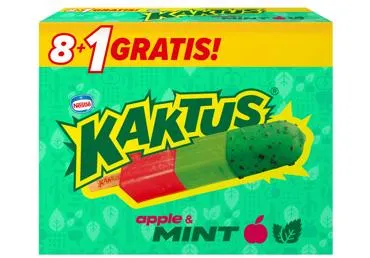 Saldējums sorbets KAKTUS piparmētru-ābolu 8x54g