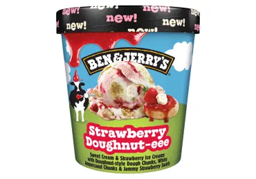 Saldējums Strawberry Doughnut B&J 393g