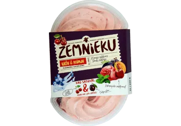 Saldējums ZEMNIEKU ķiršu-plūmju 500g