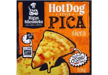 Saldēta HotDog stila siera pica RM 531g