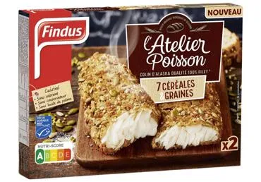 Saldēta mintaja fileja panējumā ar sēklām FINDUS 250g