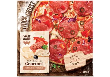 Saldēta pica Gourmet WELL DONE 425g