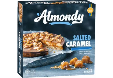 Saldēta sāļās karameles kūka ALMONDY, 420g