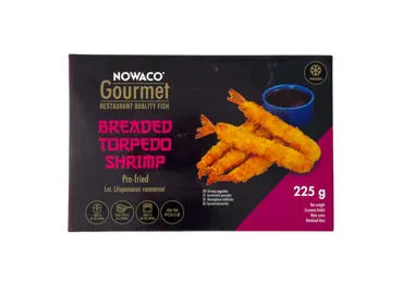 Saldētas garneles Torpedo NOWACO vārītas 225g
