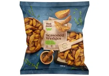 Saldētas kartupeļu daiviņas ar garšvielām WELL DONE 750g