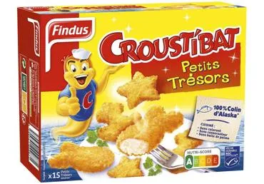 Saldētas mintaja filejas gabaliņi panējumā FINDUS 450g