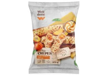 Saldētas pankūkas ar persiku pildījumu WELL DONE 370g