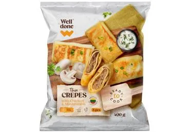 Saldētas pankūkas ar vistu un sēnēm WELL DONE 400g