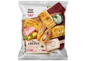 Saldētas pankūkas Prosciutto un Mozzarella WELL DONE 400g