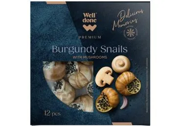 Saldēti Burgundijas gliemeži ar sēnēm WELL DONE PREMIUM 100g