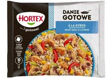 Saldēti dārzeņi Gyros HORTEX ar vistu 450g