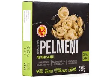 Saldēti pelmeņi ar vistas gaļu RGK 350g