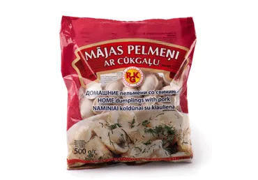 Pelmeņi ar cūkgaļu Mājas 500g, RGK