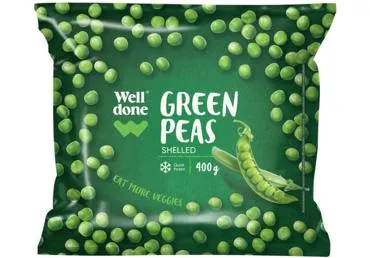 Saldēti zaļie zirnīši WELL DONE 400g