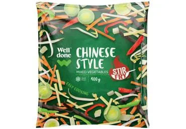 Saldētu dārzeņu Mix Ķīnas gaumē WELL DONE 400g