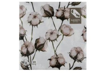 Salvet.ELEMENTS kokv.ziedi 20gab.33x33cm