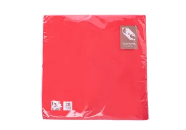 Salvetes sarkanas ELEMENTS 20gab.33x33cm