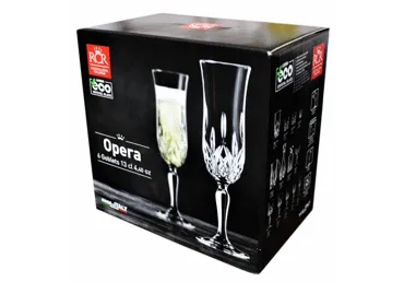 Šampanieša glāzes Opera RCR 130ml 6gab.