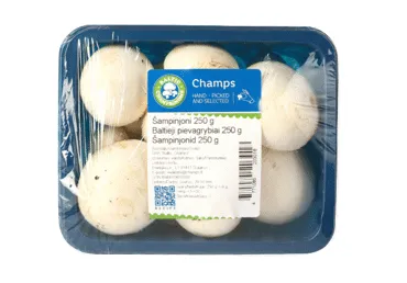 Sēnes Šampinjoni fas. 250g 2.šķ.