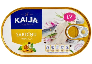 Sardīņu filejas eļļā KAIJA, 170 g