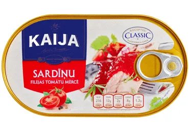 Sardīņu filejas tomātu mērcē 170g