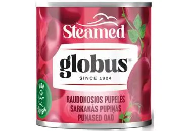 Sarkanas pupiņas GLOBUS tvaicētas 140g