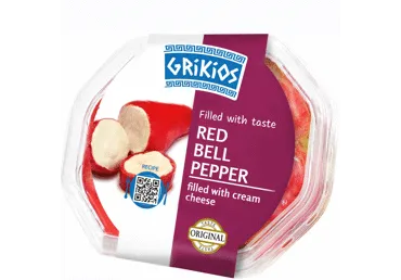 Sarkanie pipari ar svaigā siera pildījumu GRIKIOS 200/150g