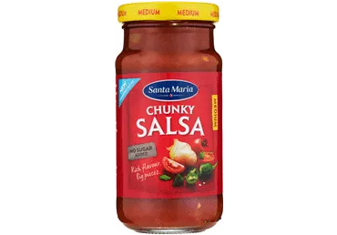 Sarkano tomātu salsa vidēji asa 230g, Santa Maria