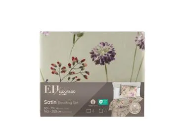 Satīna gultas veļ.kompl.140x200/50x70cm